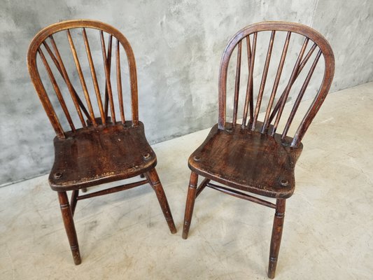 19th Century Stick Back Windsor Chairs, Set of 2-IFQ-2017297