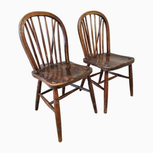 19th Century Stick Back Windsor Chairs, Set of 2-IFQ-2017297