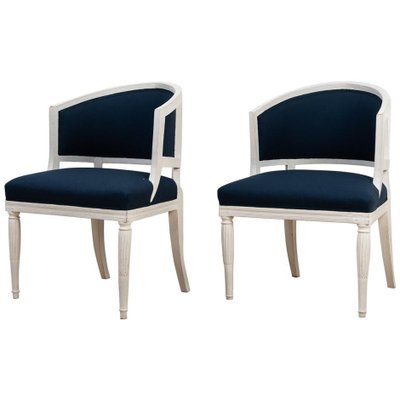 19th Century Swedish Barrel Back Chairs, Set of 2-MJF-931320