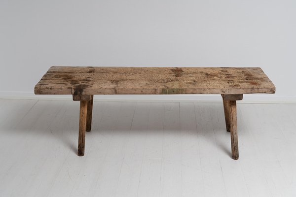 19th Century Swedish Folk Art Work Bench Coffee Table-MJF-1249645