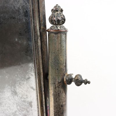 19th Century Table Mirror in Silver Metal, UK-VMM-1339422