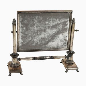 19th Century Table Mirror in Silver Metal, UK-VMM-1339422