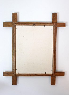 19th Century Tramp Art Wall Mirror, Austria, 1880s-TQA-1735734