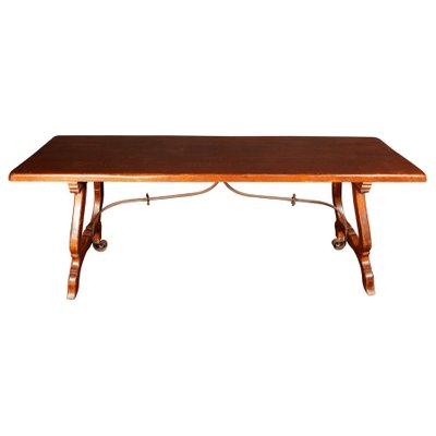 19th Century Tuscan Walnut Dining or Writing Table-MBH-1032478