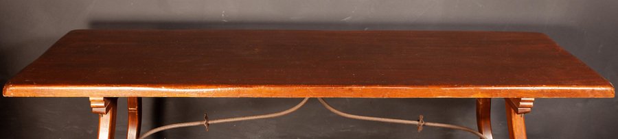 19th Century Tuscan Walnut Dining or Writing Table-MBH-1032478