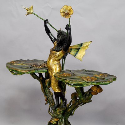 19th Century Venetian Grotto Table with Fairy Tale Elf, 1890s-KJP-1423588