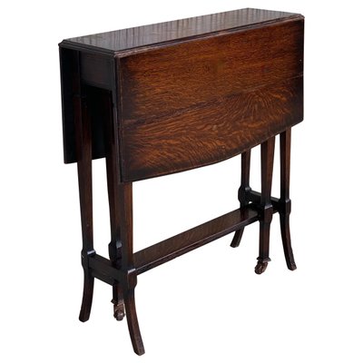 19th-Century Victorian Small Folding Side Table-PSK-1002625