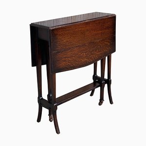 19th-Century Victorian Small Folding Side Table-PSK-1002625