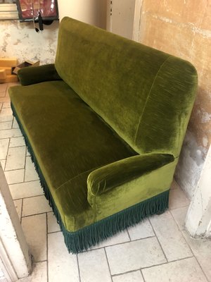 19th Century Wall Sofa in Pierre Frey Velvet-ULU-2042091