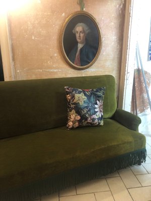 19th Century Wall Sofa in Pierre Frey Velvet-ULU-2042091