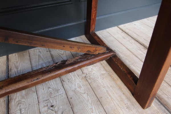 19th Century Walnut and Pine Spanish Trestle Table-TAT-2032436