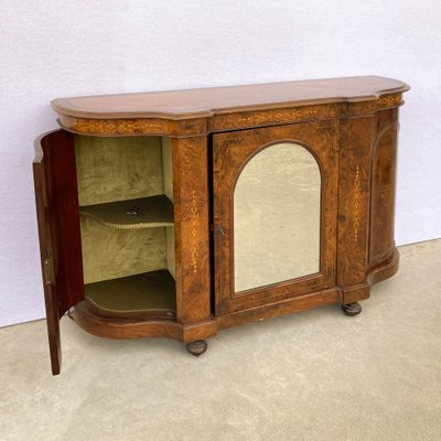 19th Century Walnut Burl Sideboard, England-BEW-1313255