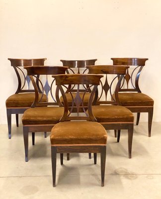 19th Century Walnut Chairs, Set of 6-NPC-1166519