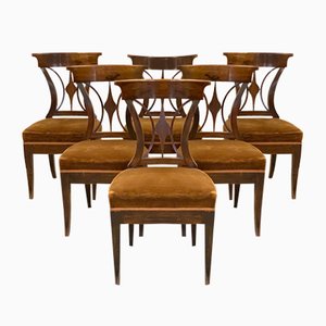 19th Century Walnut Chairs, Set of 6-NPC-1166519