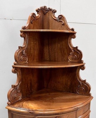 19th Century Walnut Corner Cabinets, Set of 2-RVK-680110