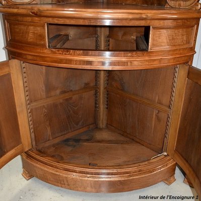 19th Century Walnut Corner Cabinets, Set of 2-RVK-680110