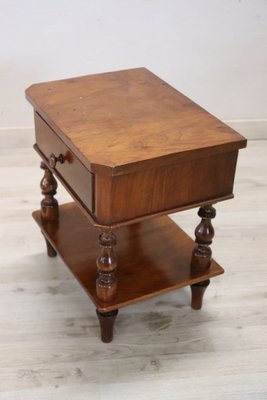 19th Century Walnut Love Nightstand-DCO-1408174