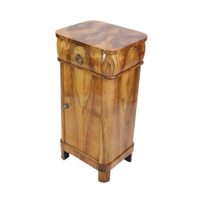 19th Century Walnut Nightstand or Pillar Cabinet-WFJ-1819417