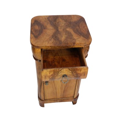 19th Century Walnut Nightstand or Pillar Cabinet-WFJ-1819417