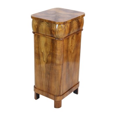 19th Century Walnut Nightstand or Pillar Cabinet-WFJ-1819417