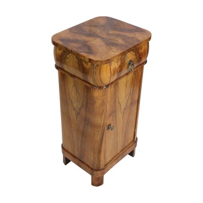 19th Century Walnut Nightstand or Pillar Cabinet-WFJ-1819417