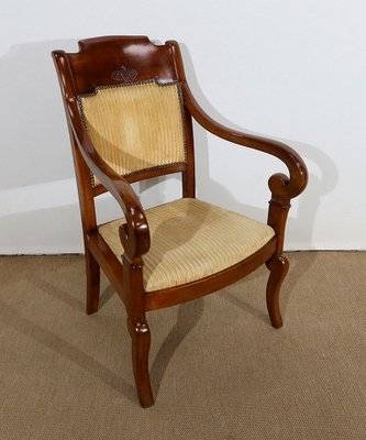 19th Century Walnut Stock Armchairs, Set of 2-RVK-1179111