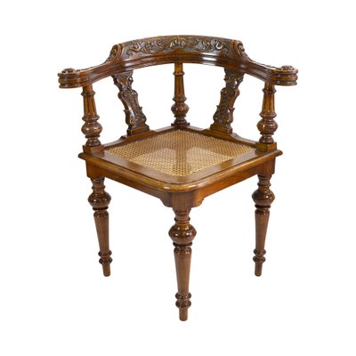 19th Century Wilhelminian Walnut Corner Chair-WFJ-1709103