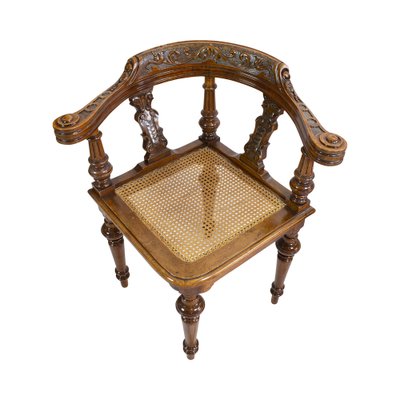 19th Century Wilhelminian Walnut Corner Chair-WFJ-1709103