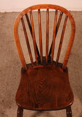 19th Century Windsor Chairs, Set of 4-HPU-2018248