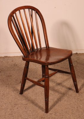 19th Century Windsor Chairs, Set of 4-HPU-2018248