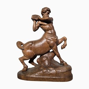 19th-Century Wood Centaur Sculpture, 1890s-FDW-2039623