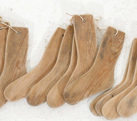 19th Century Wooden Socks Decorations, Set of 15-SA-1744429