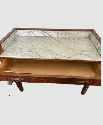 19th Century Writing Desk with Marble Top, 1880-YBH-2027886