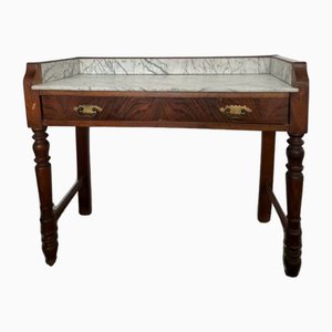 19th Century Writing Desk with Marble Top, 1880-YBH-2027886