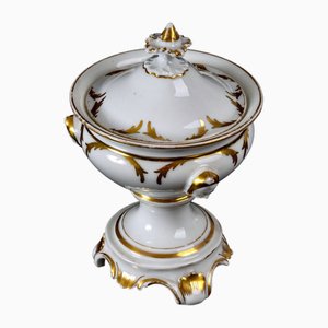 19th CenturyTripod Fruit Bowl with Lid Paris Porcelain-UQL-1730106