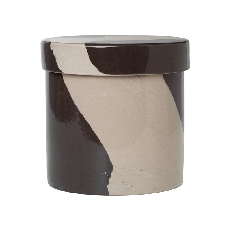 Inlay container by ferm LIVING #L, sand - brown #