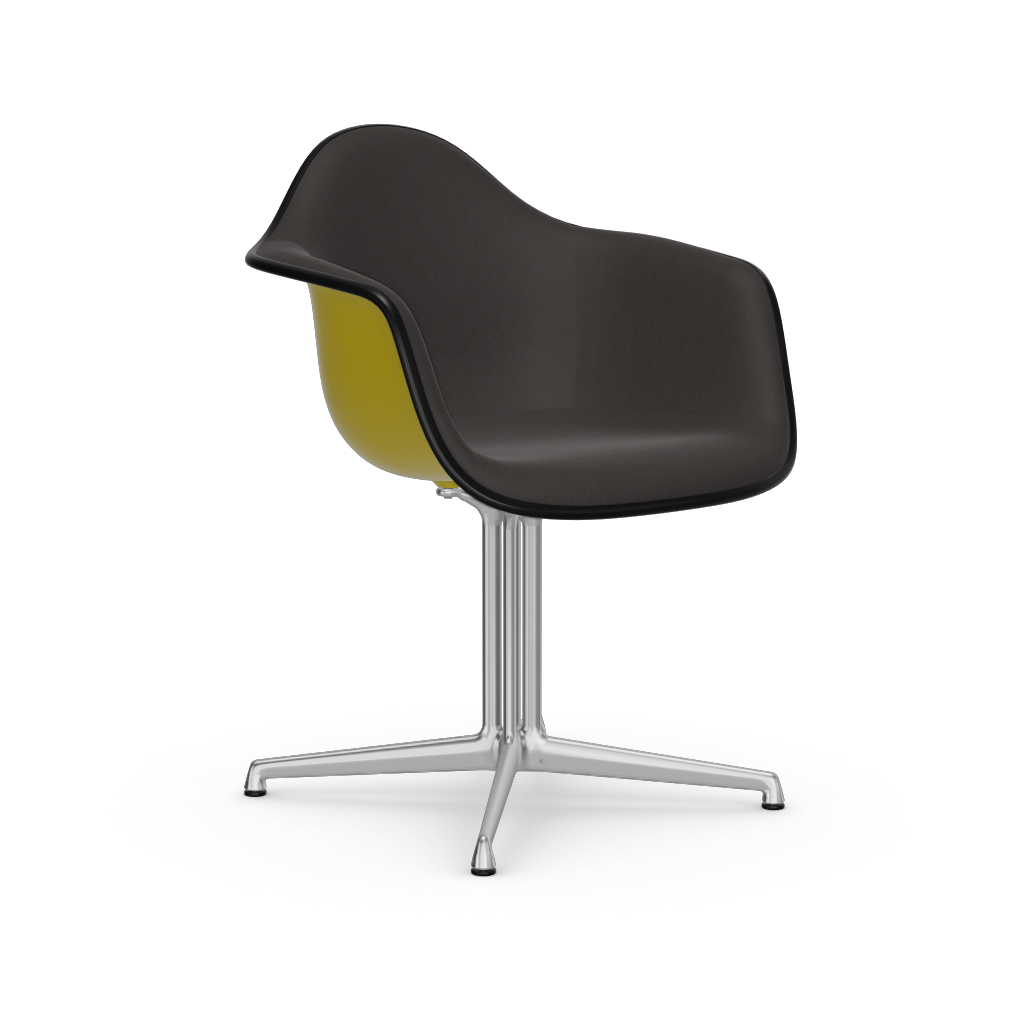 EAMES Plastic Armchair Dal (with Full Upholstery) (Color of Seat Shell -Mustard) (Request)