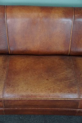 2,5-Seater Club Sofa in Cognac Cowhide Leather-HPP-1779844