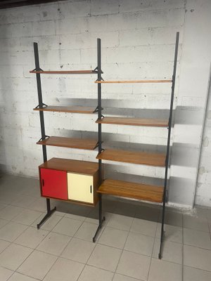 2-Bay Teak Bookcase, 1960s-JHL-2034583