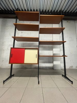 2-Bay Teak Bookcase, 1960s-JHL-2034583