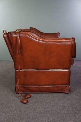 2 Seat Castle Bank Made from High -Quality Cattle Lecturer in Cognac Color-HPP-1779861