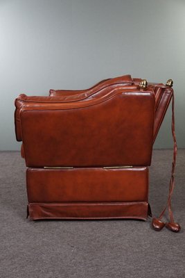 2 Seat Castle Bank Made from High -Quality Cattle Lecturer in Cognac Color-HPP-1779861