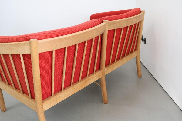 2-Seater Sofa and Armchairs in Oak and Teak from FDB Mobler, Denmark, 1980s, Set of 3-FJP-1717645