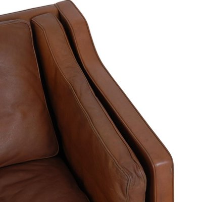 2-Seater Sofa Model 2212 in Brown Leather by Børge Mogensen, 1980s-MTD-1769513