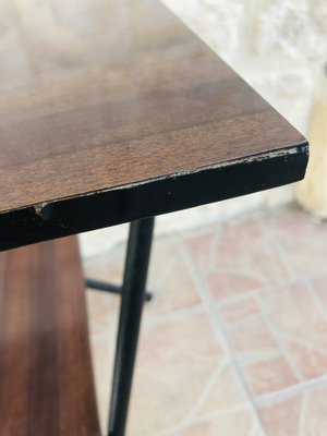 2-Tier Metal Side Table with Formica Top, 1960s-OJT-1763537