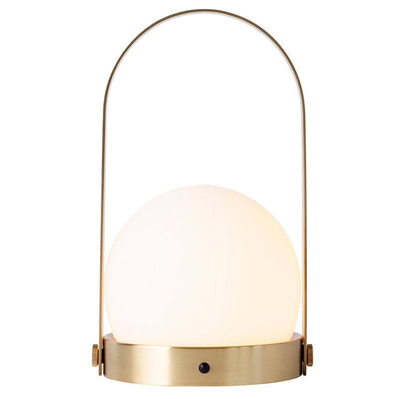 Carrie LED table lamp by Audo Copenhagen #brushed brass #