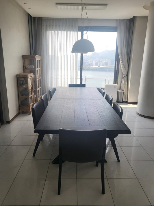 (Used/사용감O)  막살토 Maxalto 8인용 다이닝테이블, 의자 세트 Table & Chair