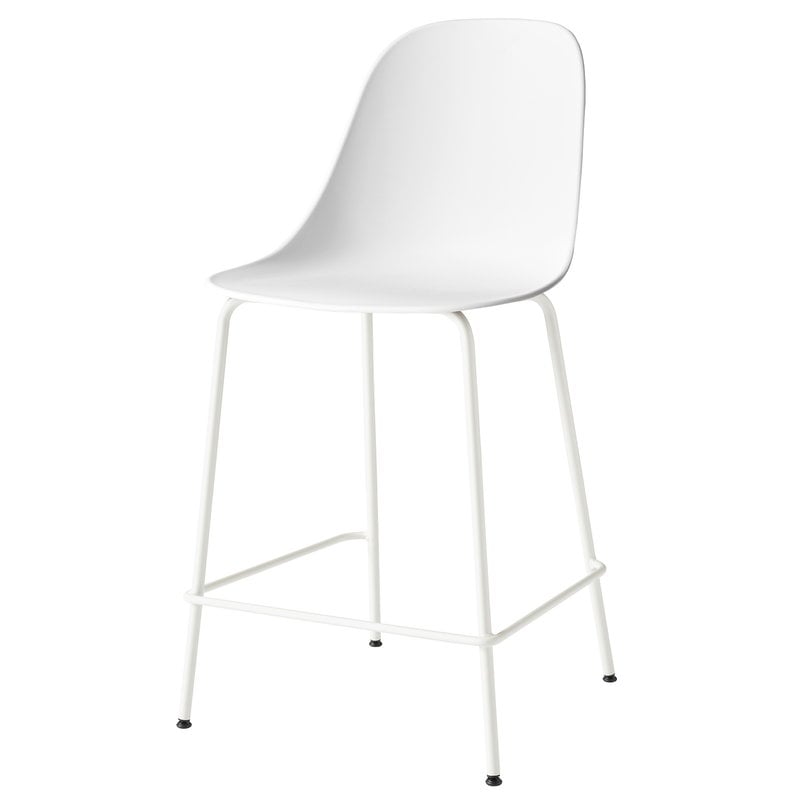 Harbour counter side chair 63 cm by Audo Copenhagen #white - light grey steel #