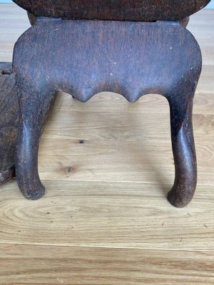 20th Century Africanist Brutalist Stool with Tray-QKG-1368289