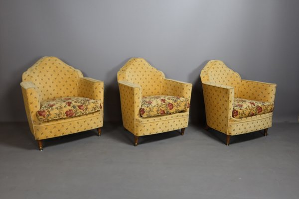 20th Century Armchairs, 1940s, Set of 3-WSV-1770464